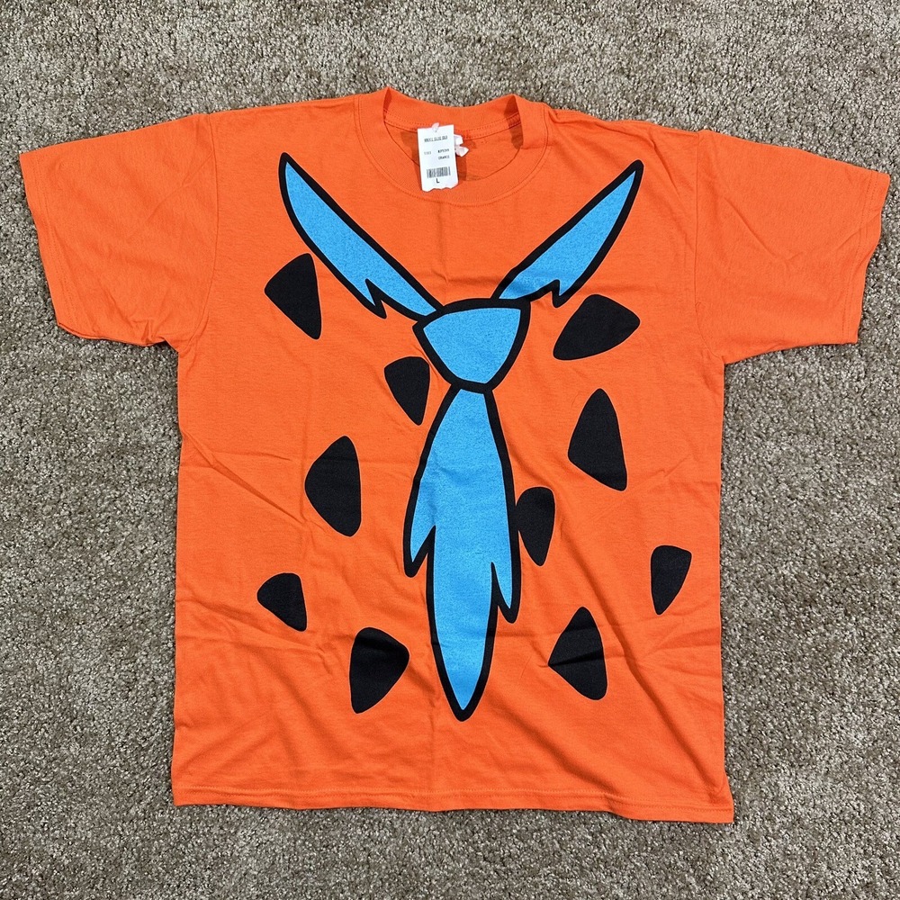 Vintage 90s The Flintstones Fred Cartoons T-Shirt Mens Large Hanna-Barbera NWT
